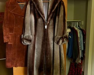 Sears Suede coat, fur coat