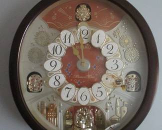 Selko Melodies in Motion Swarovski Wall Clock