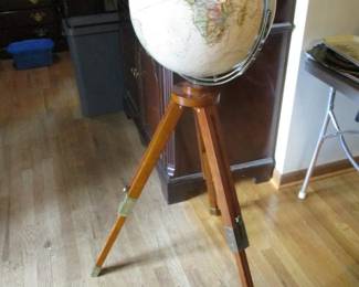 World Globe on Floor Stand