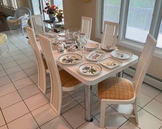 Specifically made for the family ~ Chrome Legs, Formica Top Kitchen Table & 6 Chairs
