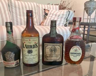 Unopened bottles with tax stamps affixed-unbroken (one from 1933 immediately after prohibition)