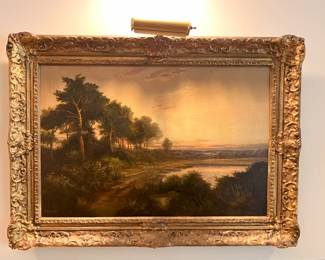 F. Walters (British 19th Century) original oil on canvas in ornate frame