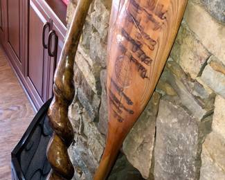 Walking Stick and Oar 