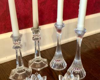Assorted Crystal Candle Sticks 