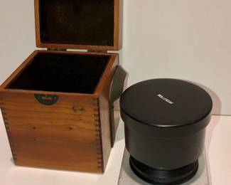 Wollensak Graflex Lens in Wood Case 