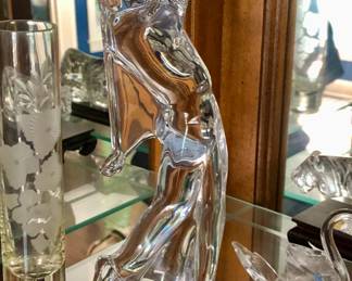 Baccarat Crystal Golfer Figurine