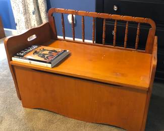 Vintage Toy Chest with Seat 