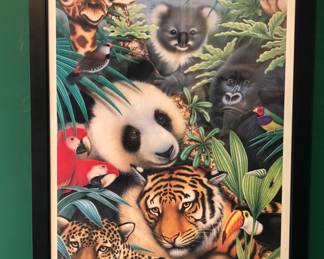 Framed "Animal Magic" Poster