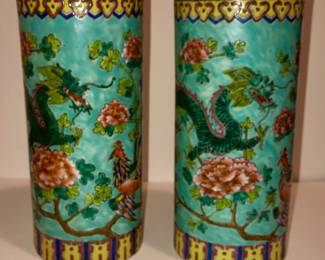 Porcelain Cylindrical Vases