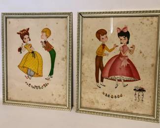 Vintage Framed Children's Illustrations 
