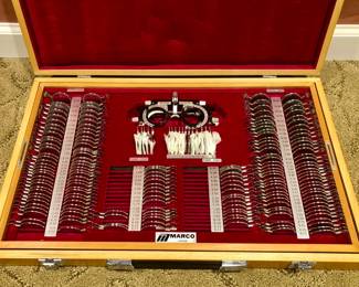 Optometrist Eye Doctor Trial Lens & Fitting Kit in Case