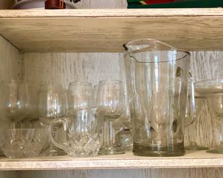 Assorted Drinking Glasses and Accessories 