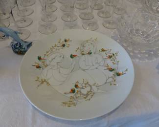 Bric-a-brac, Baccarat stemware, Orrefors, Rosenthal