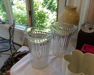 Bric-a-brac, Baccarat stemware, Orrefors, Rosenthal