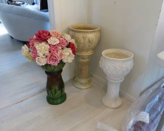 Pedestal planters including McCoy