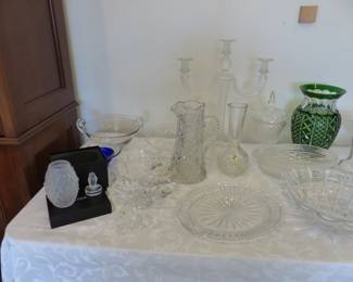 Bric-a-brac, Waterford, Lalique, Steuben