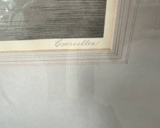Courcelles Art Deco etching "In Repose"