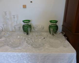 Bric-a-brac, Waterford, Lalique, Steuben