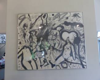 Signed Robert Beauchamp framed art