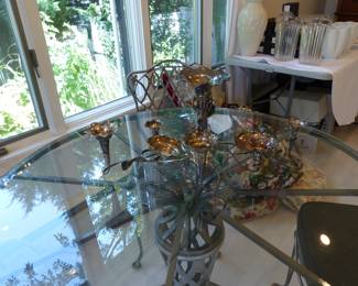 Antique silverplate epergne