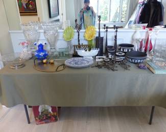 Bric-a-brac, Wedgwood, Michael Aram, Judaica, crystal
