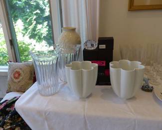 Bric-a-brac, Baccarat stemware, Orrefors, Rosenthal