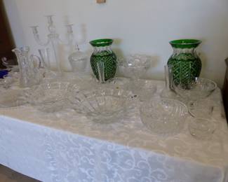 Bric-a-brac, Waterford, Lalique, Steuben