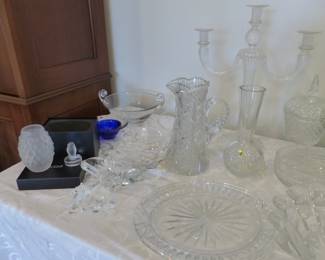Bric-a-brac, Waterford, Lalique, Steuben