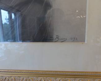 Antique Edouard Bisson framed print