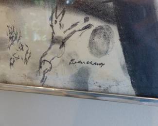 Signed Robert Beauchamp framed art