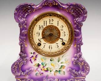 Ansonia "Tecumseh" china clock