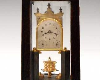 German Art Deco 400 day clock with calendar
