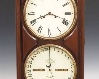 Ithaca No 3. "Bank" Calendar clock