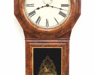 Seth Thomas No. 1 Extra wall clock in Burl Walnut