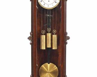 3 weight Vienna Regulator with 2-tune music box in drop