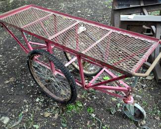 Industrial Metal Cart with Wheels