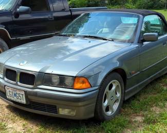 1996 BMW 328iC 1996 BMW 328i Convertible Car, VIN WBABK8320TET94683, Mileage Showing On Odometer 83116, Missouri Title