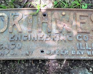 Northwest Engineering Co. Metal Plaquard