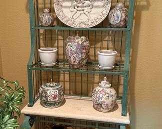 Green Bakers Rack