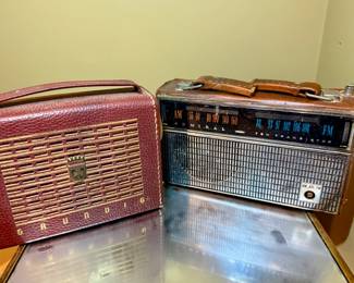 Vintage Grundig and Admiral radios