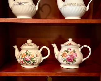 Assorted Tea and Coffee Pots
