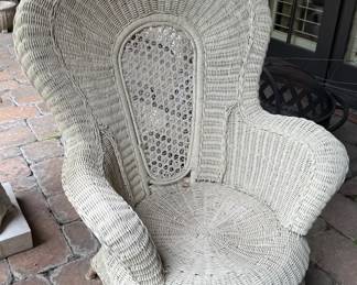 White Wicker Chair