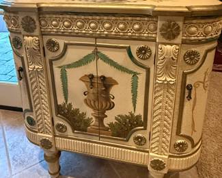 Elaborately Decorated Wooden Sideboard