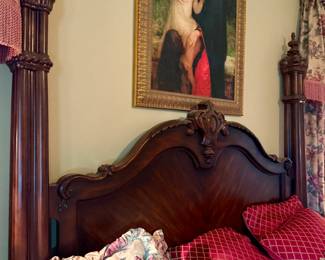 Wood Carved Bed