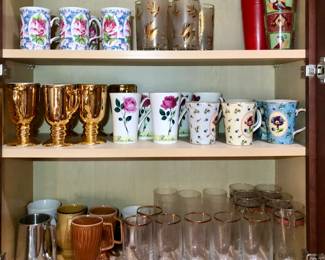 Assorted Glassware and Mugs