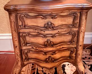 Carved End Table