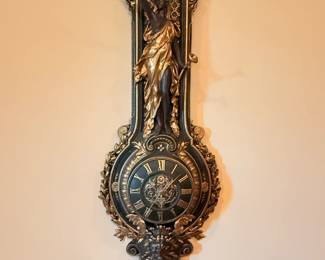 Design Toscano "La Liberte Grande Palace" sculptural wall clock