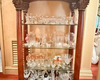 Glass Shelved Curio Cabinet