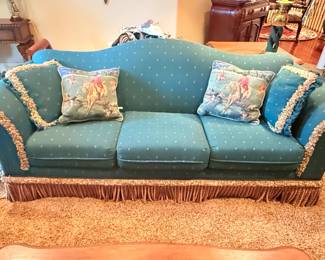 Bassett Tasseled Sofa