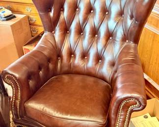 Tufted Wingback Armchair